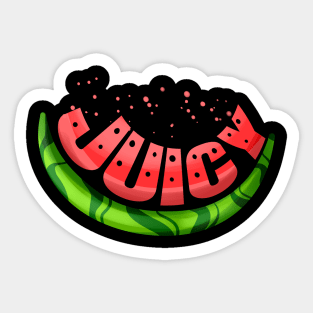 Watermelon Is Juicy And Tasty. Vegetarian - Go Vegan Sticker